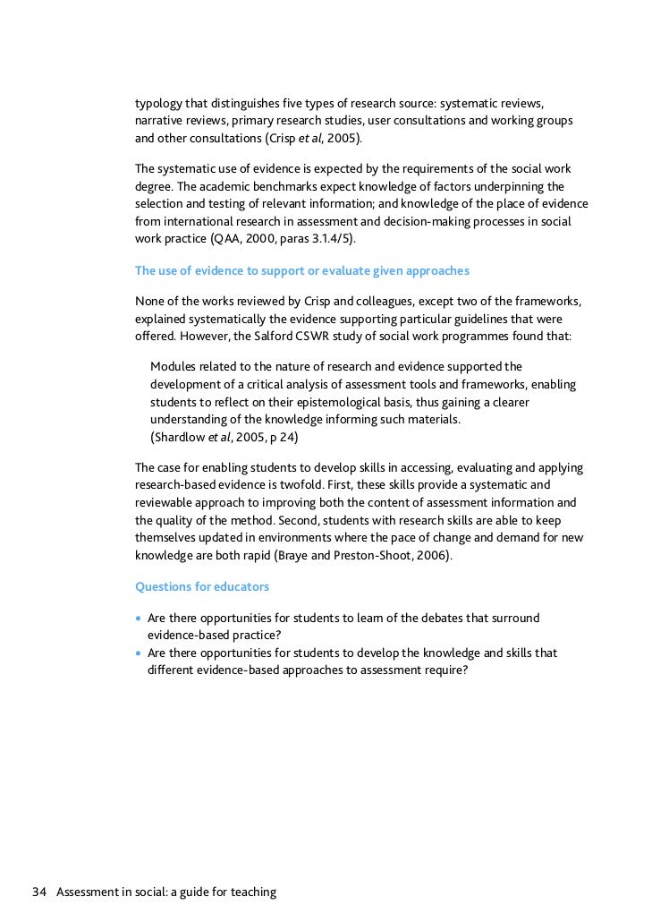 Critical Learning for Social Work Students